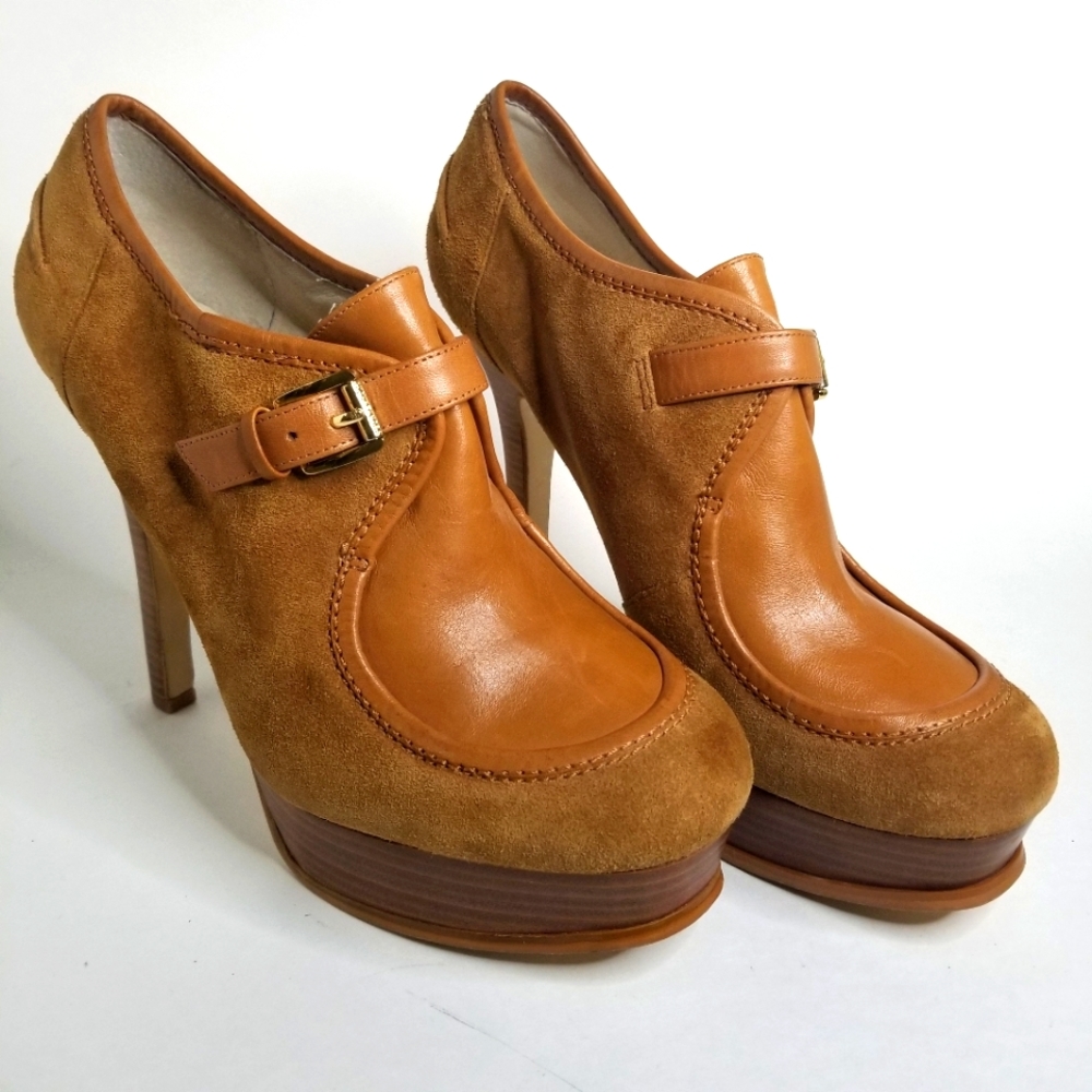 🔥🔥🔥Michael Kors "Eboni" Suede & Leather Booties